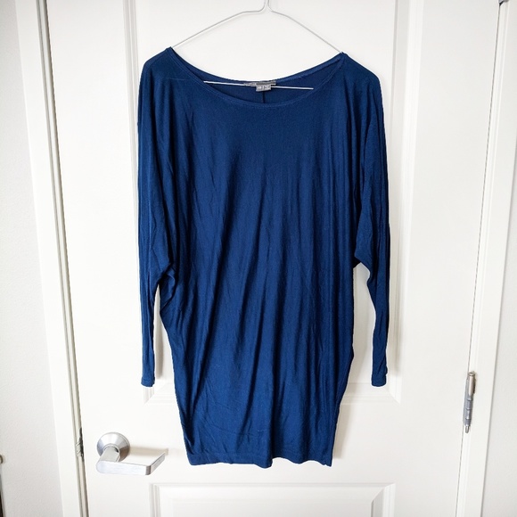 ⭐Vince Dolman Sleeve Slouchy Blue Top - Picture 2 of 8